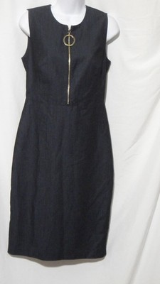 Calvin Klein sleeveless denium jean dress 6