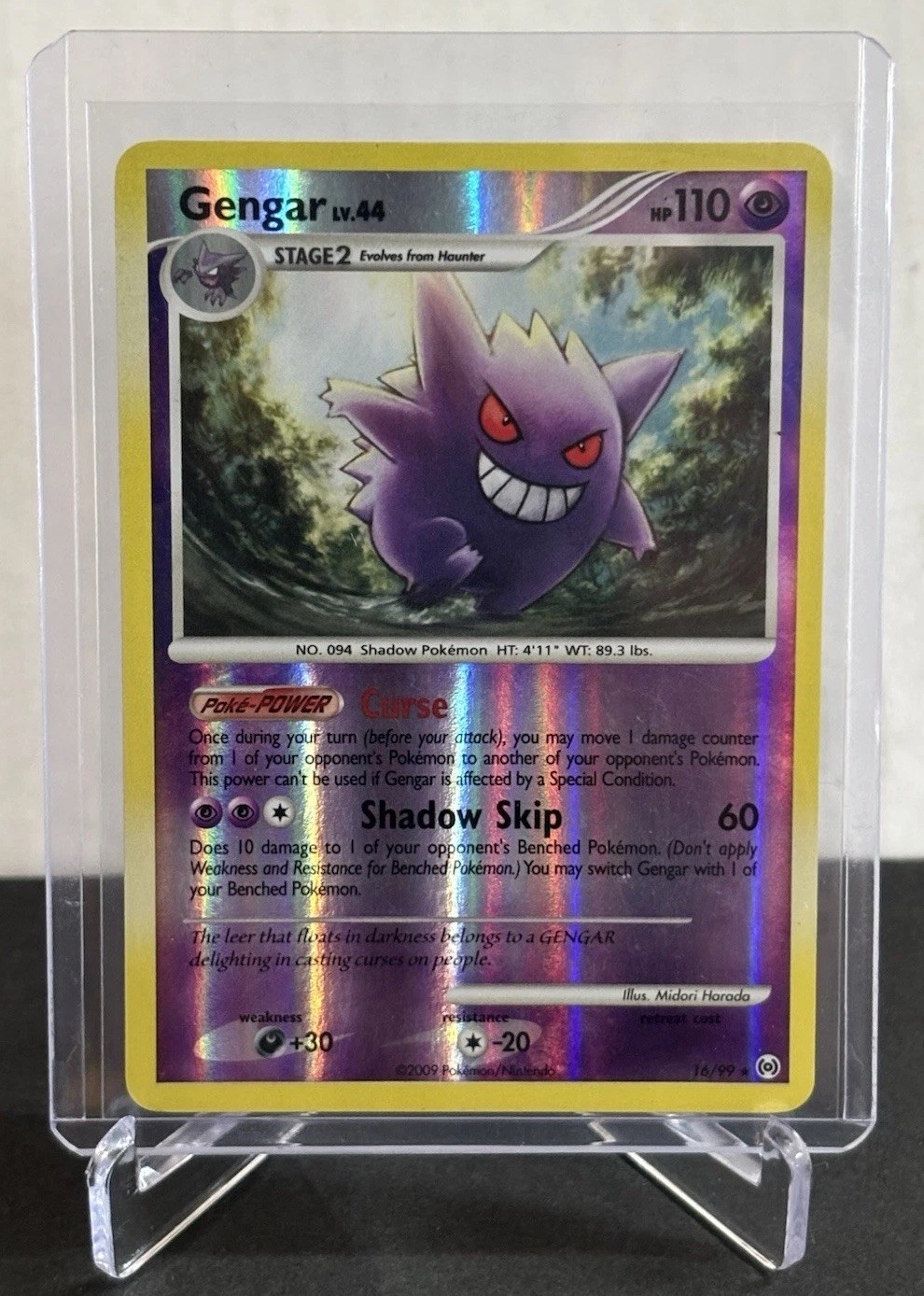 Pokemon Gengar 16/99 Reverse Holo Card TCG Platinum Arceus MP/HP