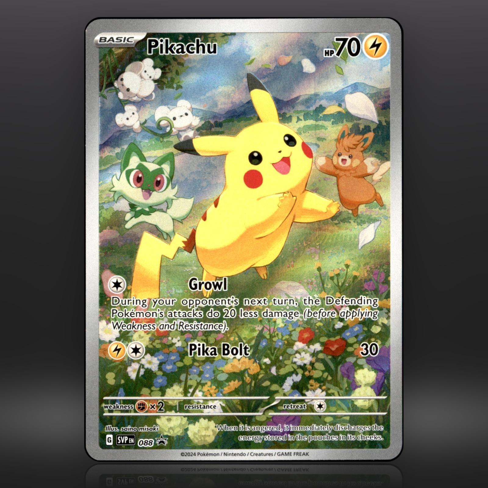 Pikachu 088 Holo Promo Scarlet & Violet Promo Pokemon Near Mint