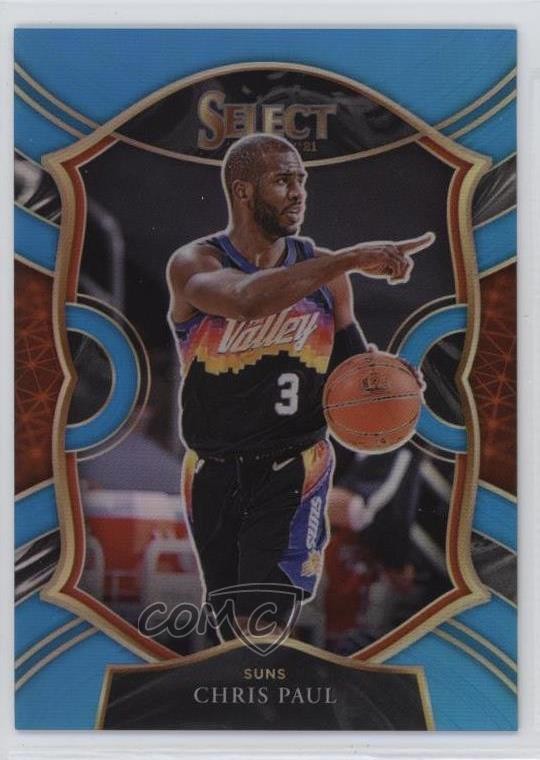 2020-21 Panini Select Concourse Light Blue Prizm 255/299 Chris Paul #10 nd3