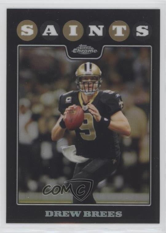 2008 Topps Chrome Refractor Drew Brees #TC1