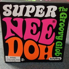 NeeDoh The Groovy Glob Super BLUE 4.5-In Large Stress Ball XL Squishy