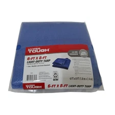 Hyper Tough Weather Resistant Light Duty 6 x 8' Polyethylene Tarp New