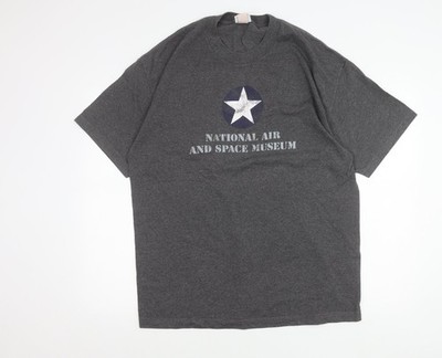Smithsonian Herren T-Shirt Grau XL Grafik National Air & Space Museum