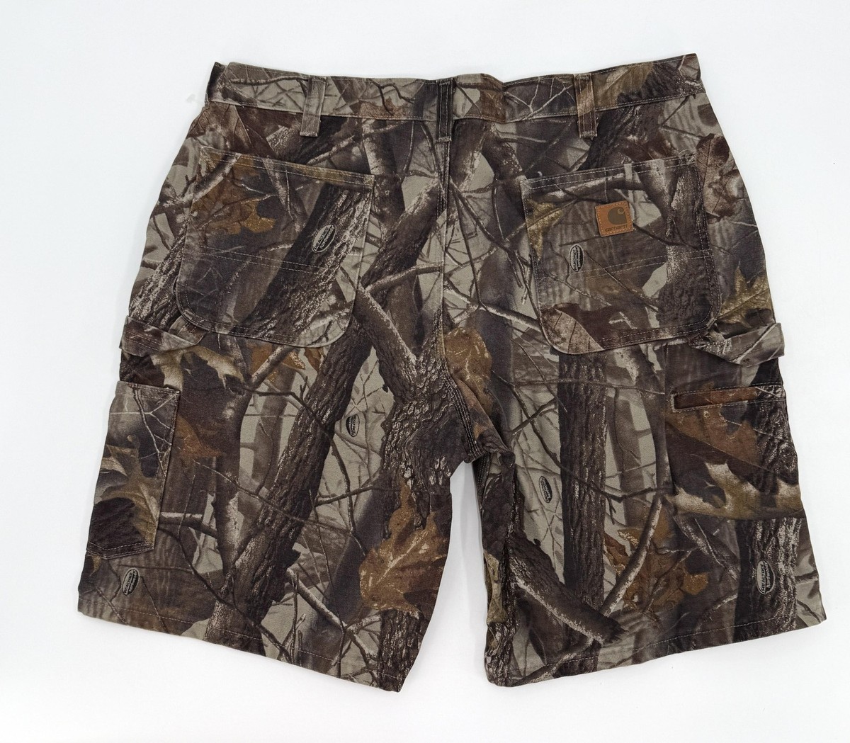 Vintage Carhartt B191 CMO Shorts Mens 38 Camo Realtree Carpenter