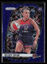 2024 Panini Prizm WNBA #48 Celeste Taylor Blue Velocity Prizms