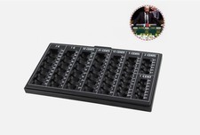 PORTAMONETE VASSOIO CONTA MONETE DA 0,1 A 2 EURO CENTESIMI CASSETTA PORTA MONETE