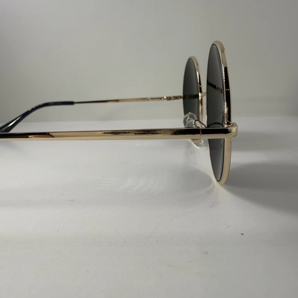 Gafas de sol con borde de alambre redondo Lennon estilo Ozzy azul lentes tonos marcos Foto 2 de 4