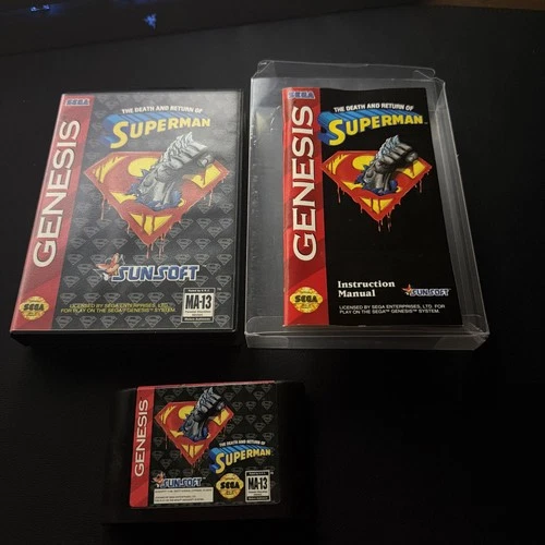 Death and Return of Superman (Sega Genesis, 1994) Complete Cib