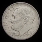 90% Silver - Pre-1965 Roosevelt Dime Circulated Condition - M2-10
