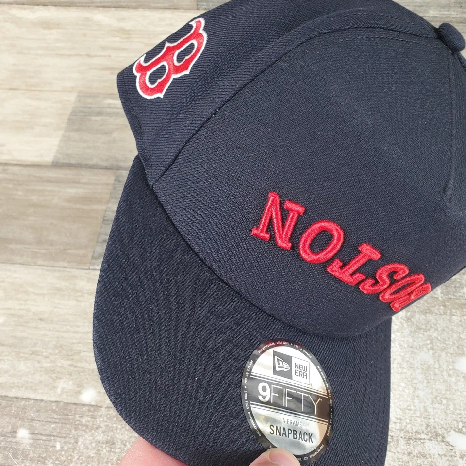 New Era Upside Down 9FIFTY A-Frame Snapback Curve Hat Cap Boston Red Sox NWT - Image 4 of 4