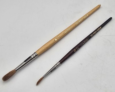 Yarka 100% Siberian Kolinsky Sable Art Paint Brushes Sizes 2 & 4 ~ Russia GREAT!