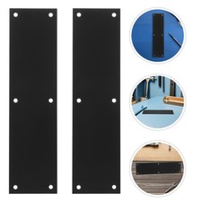  2 Stück Edelstahl-Trittplatten – Türdrücker aus Metall, 75 x 289 mm –