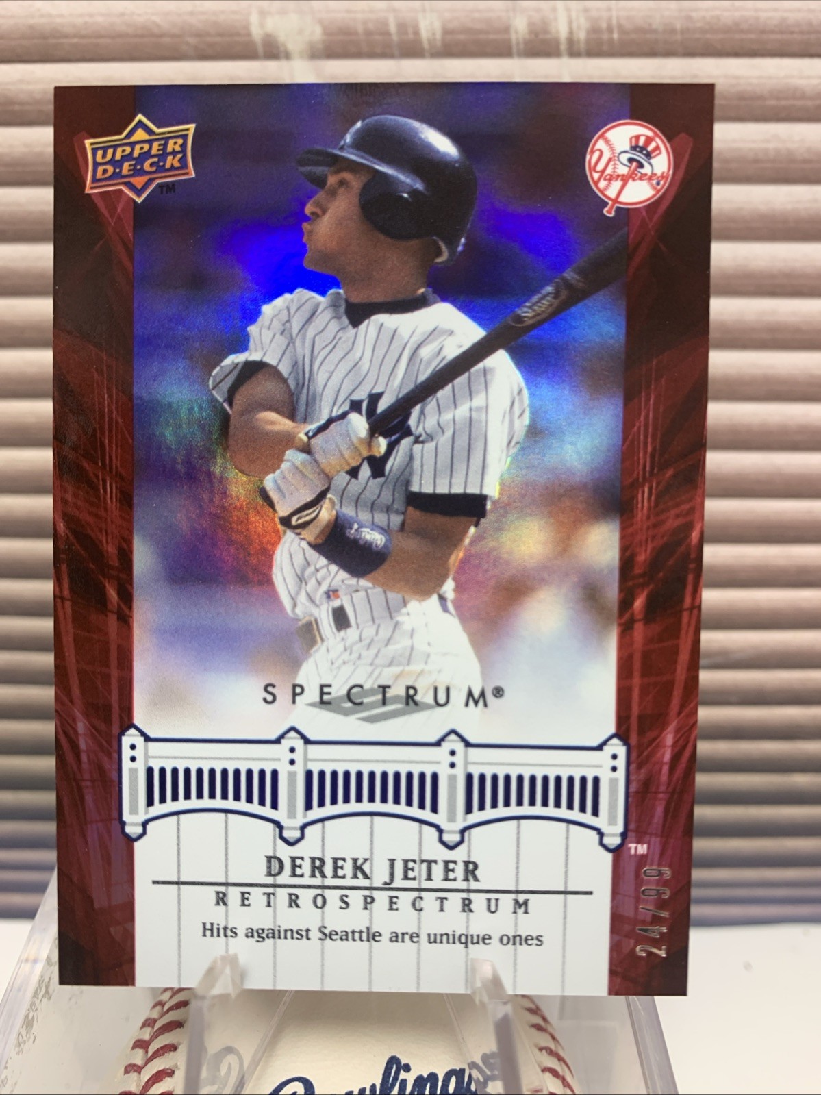 2008 Upper Deck Spectrum Derek Jeter /99 New York Yankees #DJ9 Red