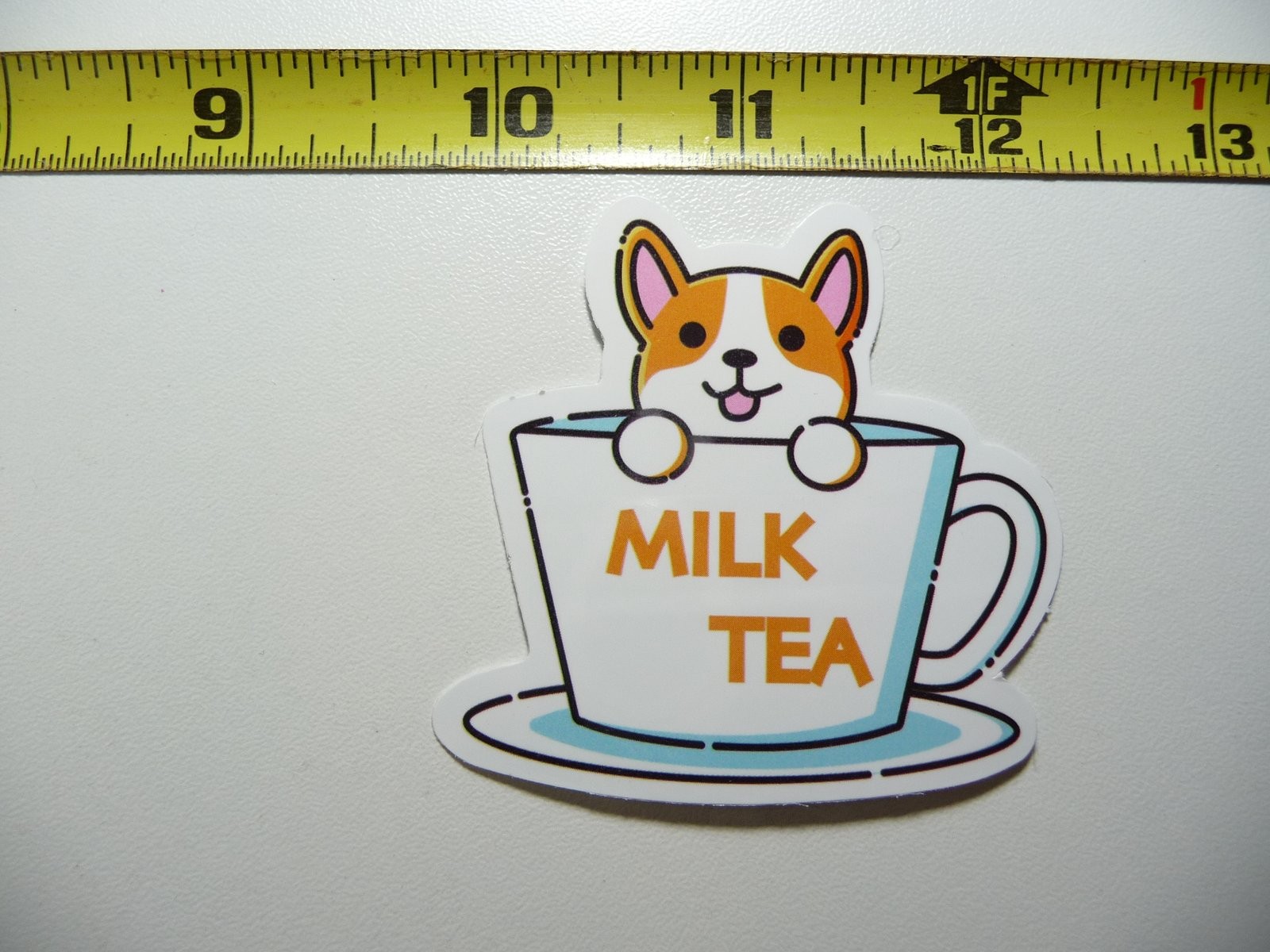 Cute Corgi in Cup Decal Sticker for Laptop Pet Lovers