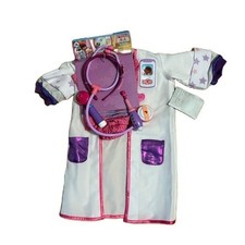 Disney Doc Mcstuffins Doctor Costume NEW Sz 3 W/ Stethoscope Tools Halloween