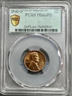 1940-S   LINCOLN CENT  PCGS  MS66 RED