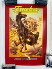 Vintage 1989 Remington Bullet Knife Poster  The Tracker Rattled LW Duke