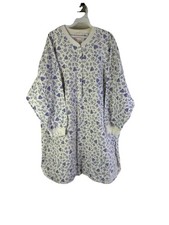 Vintage 90s Flannel Nightgown Womens XL Granny Gown Hearts Floral Primitive