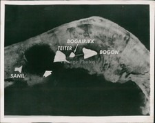 Foto de colección Eniwetok 1954 explosión de hidrógeno terrenos de pruebas del Pacífico 7x9