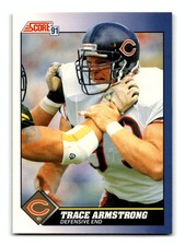 Trace Armstrong 1991 Score #93 Chicago Bears Centered Mint to Gem