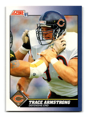 Trace Armstrong 1991 Score #93 Chicago Bears Centered Mint to Gem