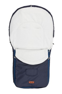 Marineblauer Polar-Schlafsack für Kinderwagen (95x40)