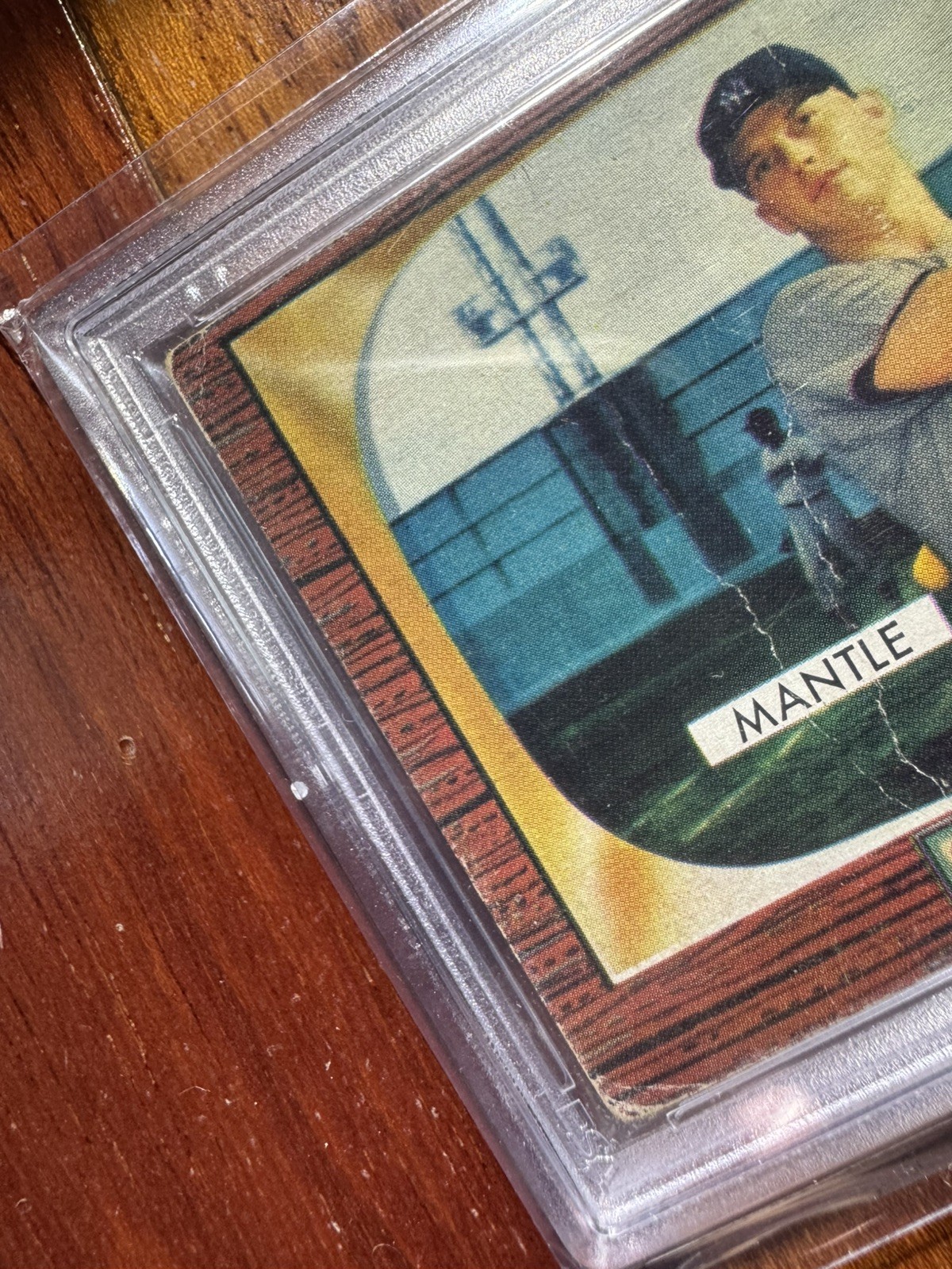 Mickey Mantle Card 1955 Bowman #202 PSA 1 NICE!  view 5