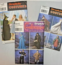 Lot of Simplicity Costume Patterns Cosplay Halloween Steampunk Details in Descrp