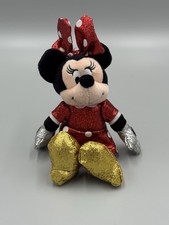 TY Disney Sparkle Minnie Mouse Red Sparkly Plush 6 Inch Stuffed Doll