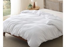 White Duvet Cover Queen Prewashed Cotton 1 Duvet Cover 90x90 Zipper No Comforter
