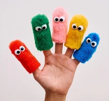 Thumbpet Finger Puppet set of 5 | Monster Finger Puppet | Muppet Puppet