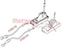 Metzger Seilzug, Schaltgetriebe 3150175 FüR Mini