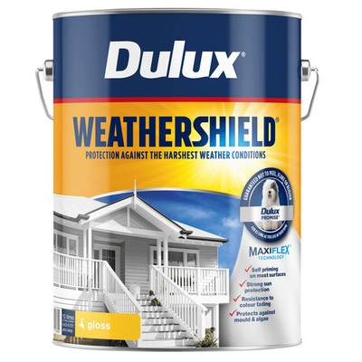 Dulux 10L Ultra Deep Gloss Weathershield Exterior Paint
