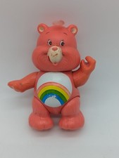 Vintage 1983 Kenner Care Bears Cheer Bear Poseable Figure Pink Rainbow AGC 3.5"