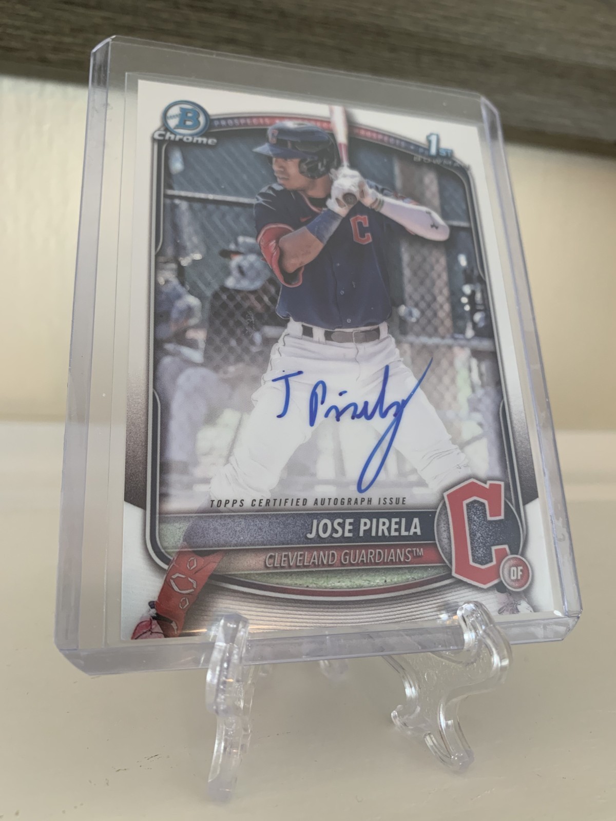 2025 Bowman Chrome Prospect Autograph - Jose Pirela #CPA-JP (AU, RC) - Near Mint