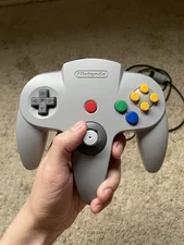 Nintendo 64 Controller Gray Rumble Pak WITH Raphnet Adapter for GC/Wii
