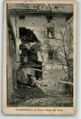 10646877-Gorizia garnet effect in a house near Goerz 1916 signs of wear