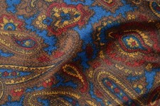 Vintage Grosvenor by Tootal blue cravat with paisley pattern