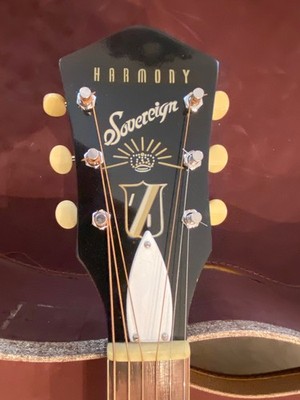 Harmony Sovereign H1260 Acoustic Guitar 6-String, 1961 Vintage and Rare  Blocky 