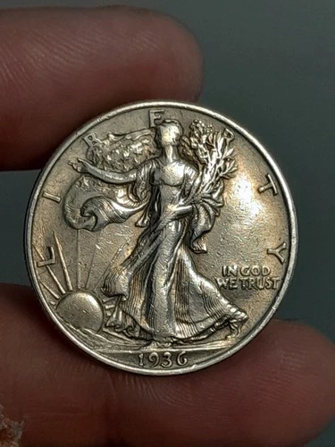 1936 Walking Liberty Half Dollar XF #3 (Cleaned)