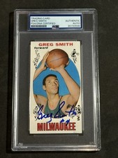 GREG SMITH 1969-70 TOPPS SIGNED AUTOGRAPHED ROOKIE CARD #81 PSA/DNA CERTIFIED