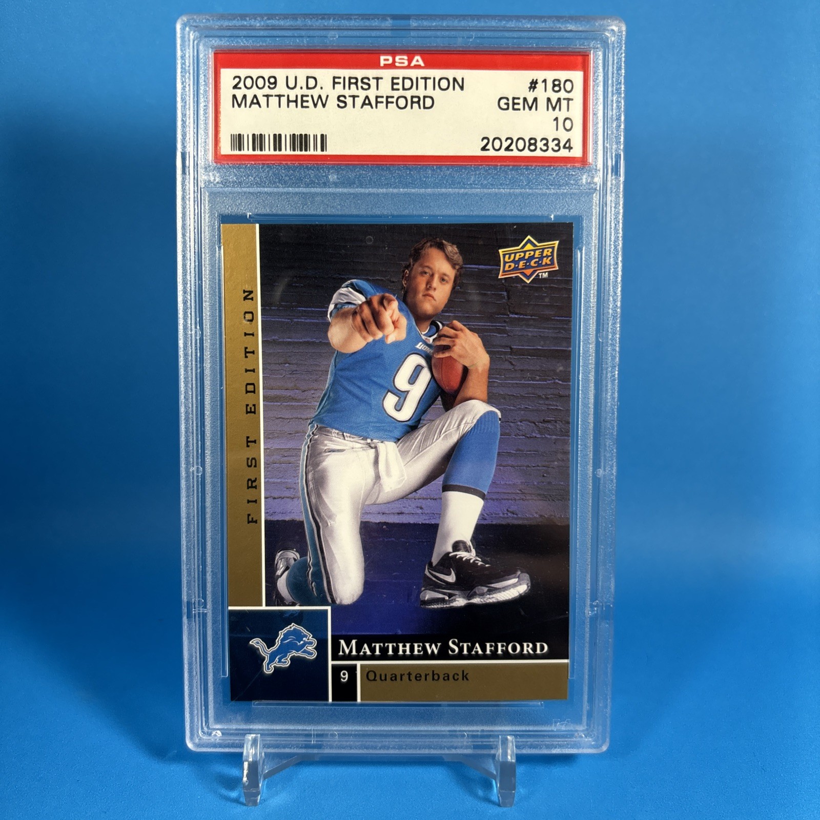 Matthew Stafford Upper Deck First Edition #180 Base