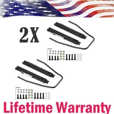 Universal Dual Lock Design Car Racing Seat Base Slider Rail Bracket Bucket Black