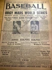Rare 1928 BASEBALL WORLD NEWSPAPER ~ YANKEES VS CARDINALS WORLD SERIES