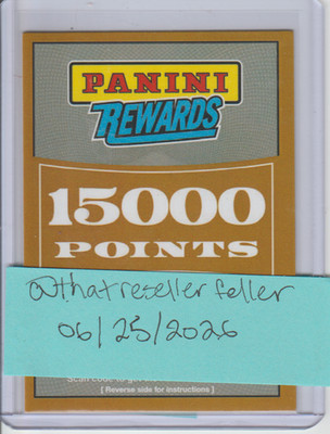 15,000!! Panini Rewards Points - Unredeemed