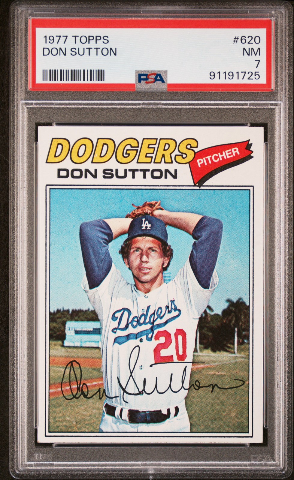 1977 TOPPS #620 DON SUTTON PSA 7