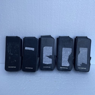 5x Olympus DS Diktiergerät Ledertasche Set #2 für DS-2400/2500/5000/5500
