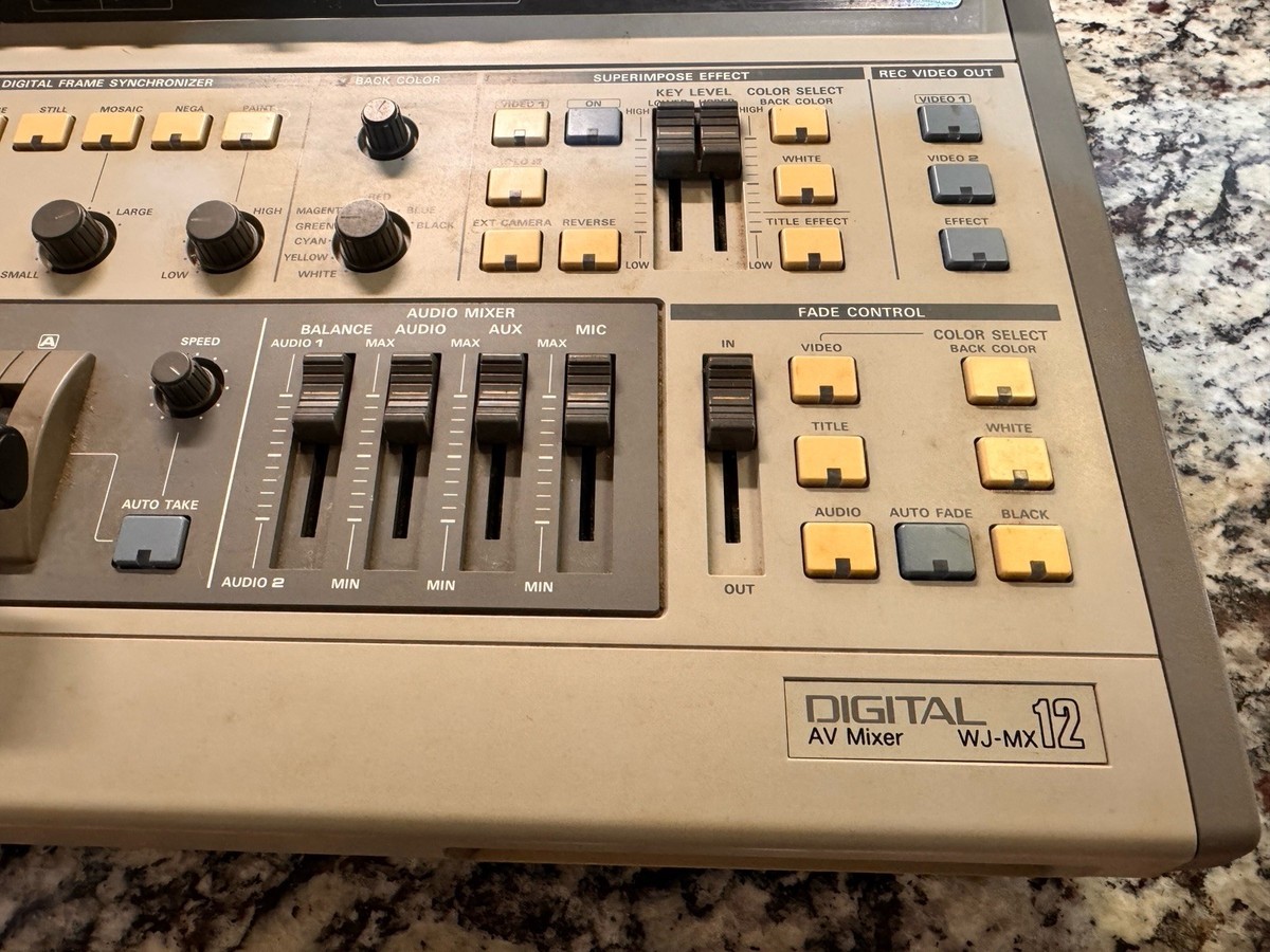 Panasonic WJ-MX12 Digital AV Mixer Video Switcher TBC Broadcast