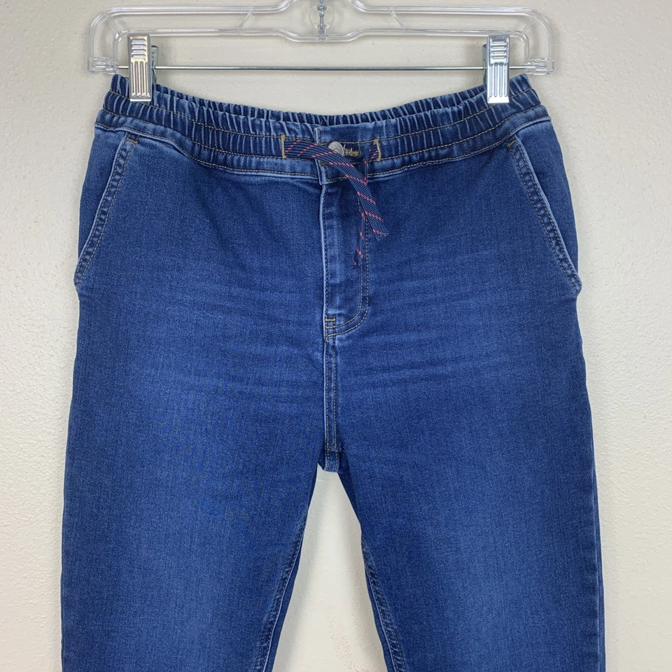 Pantalones de mezclilla Mini Boden 14 Y para niños ajustados elásticos con cordón elástico Foto 4 de 4